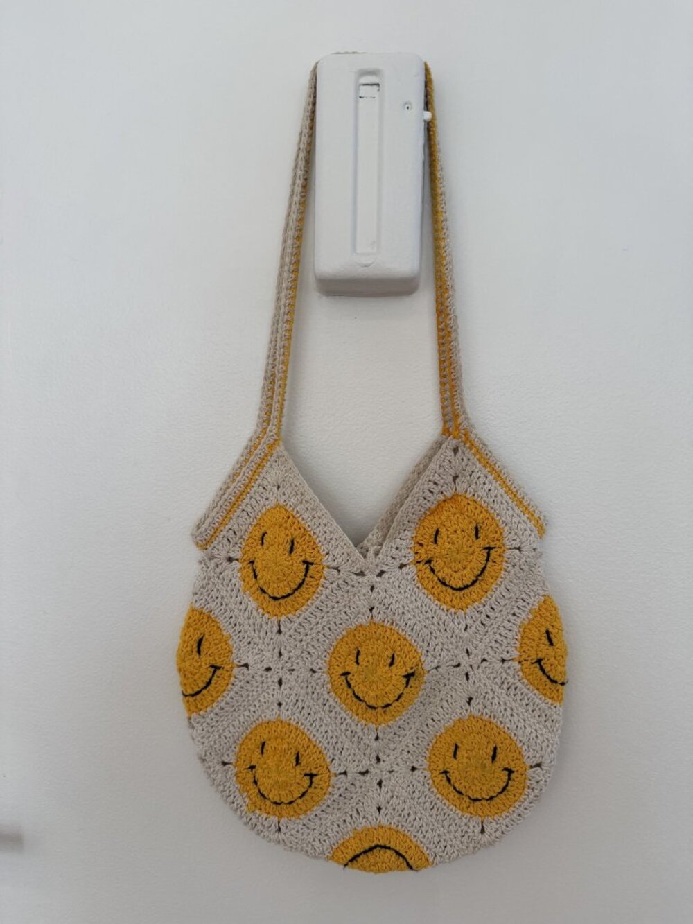 Crochet Smiley Bag